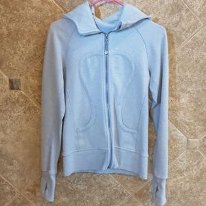Lululemon Light Blue Scuba Hoodie Size 6
